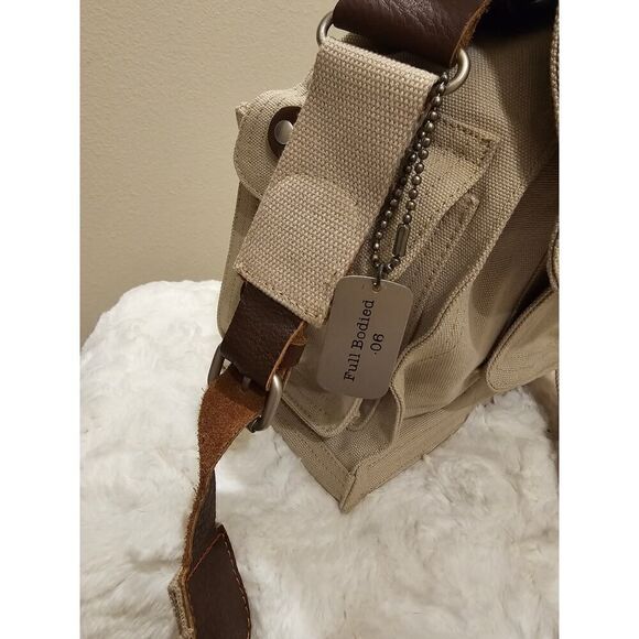 NWOT Park B. Smith Canvas/Leather 2 Bottle Wine Bag - Picture 5 of 16